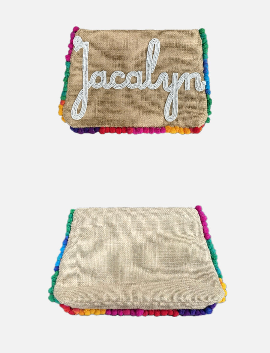 Sample: Jacalyn Jute pouch