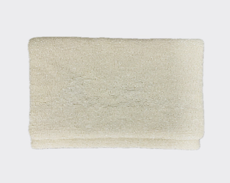 Sample: Ivory bridal big clutch