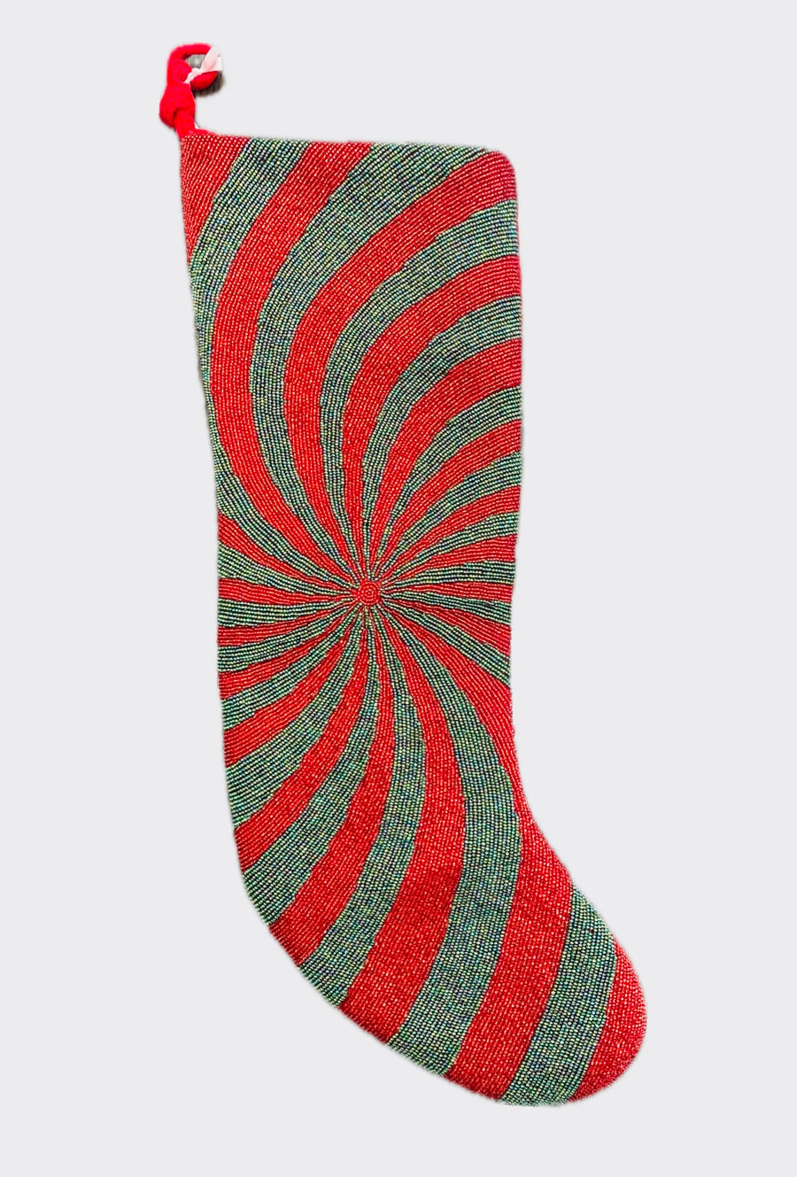Sample Velvet swirl christmas stocking
