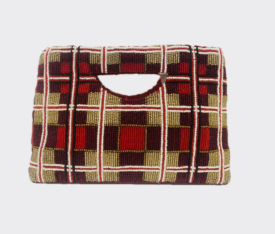 Sample: Plaid handbag