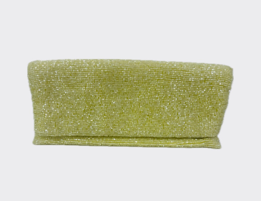 Sample: Neon yellow fold over clutch