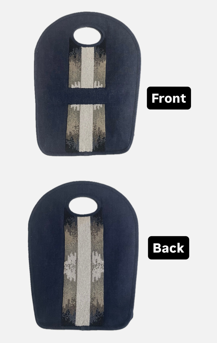 Sample Dk denim stripes Tote