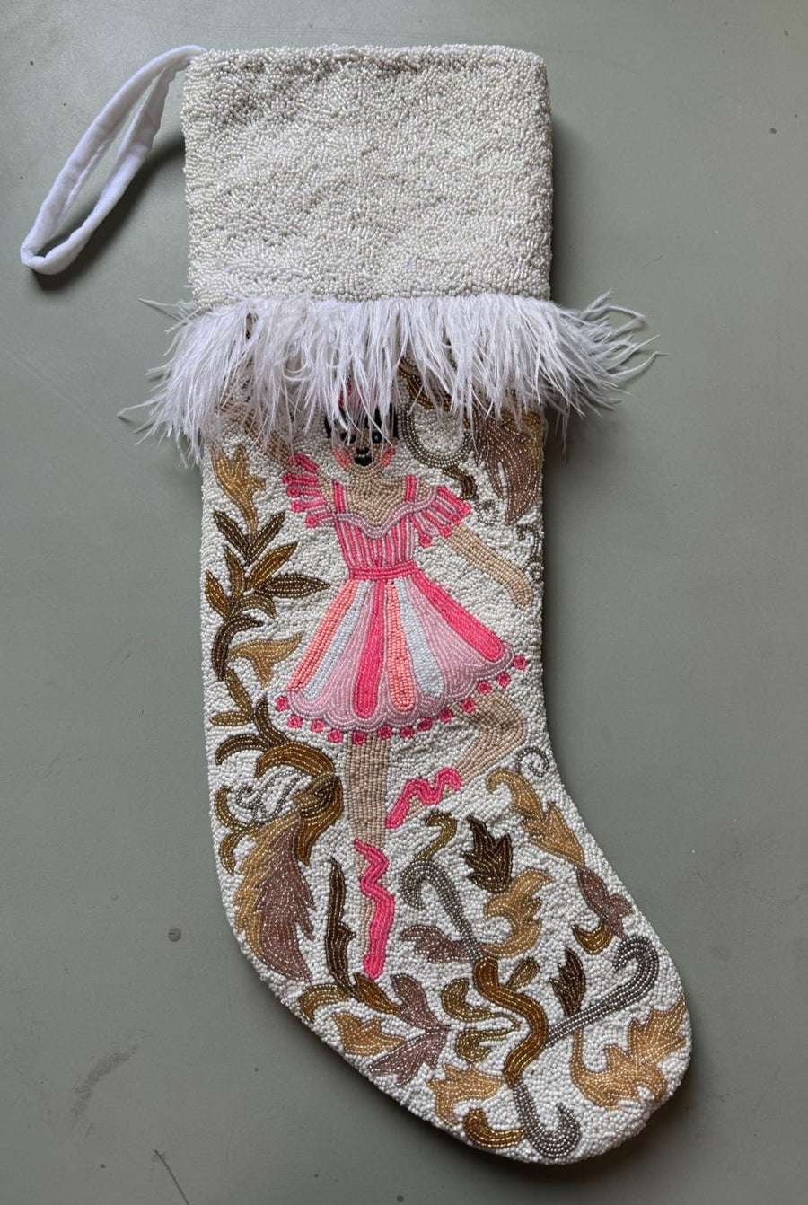Sample BALLERINA FEATHERS Stocking