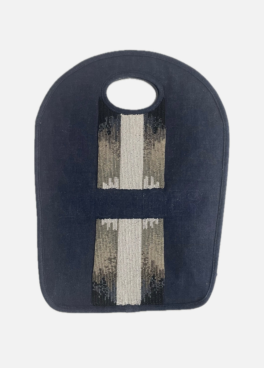 Sample Dk denim stripes Tote