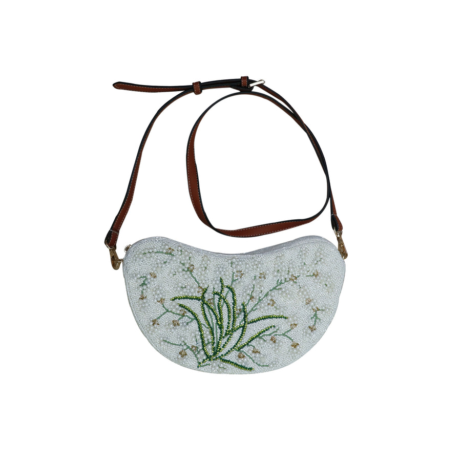 Sample: Ivory floral crossbody