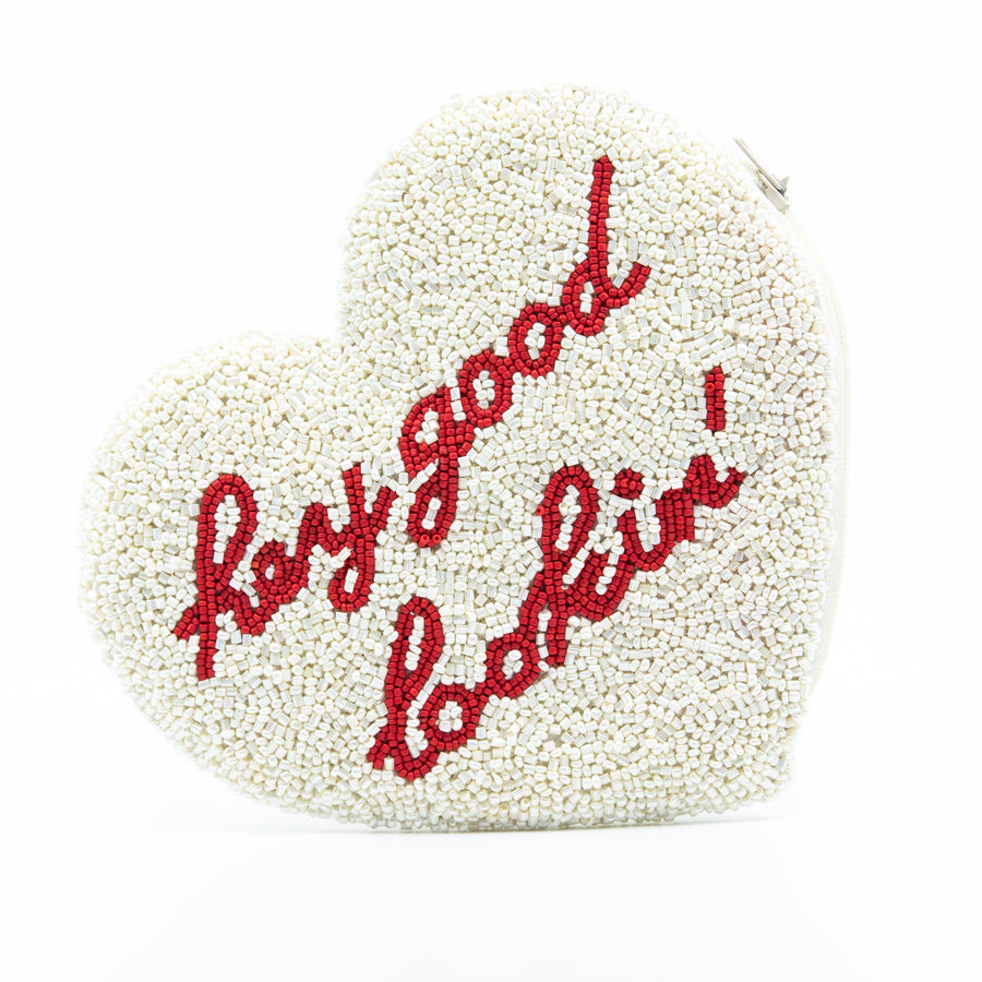 Sample hey good looking  heart purse