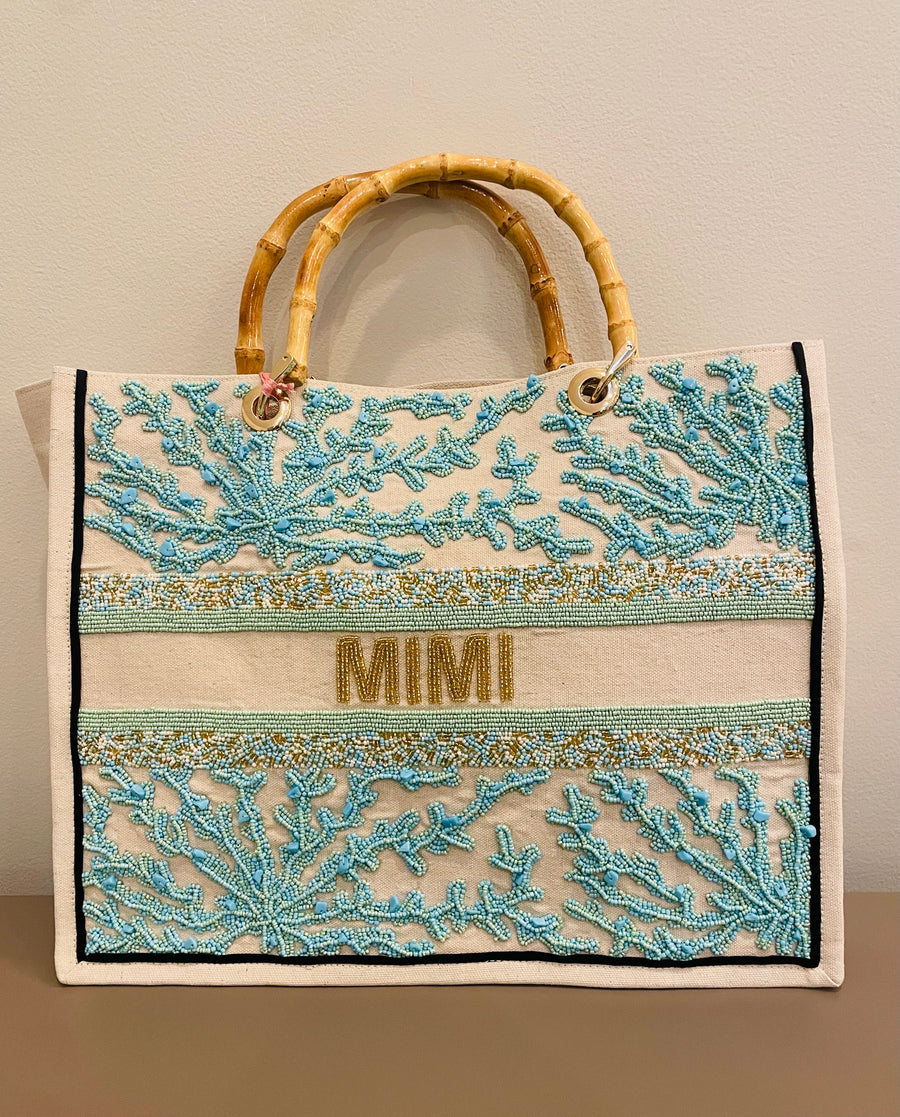 Sample GIGI Tote BAMBOO HANDLE