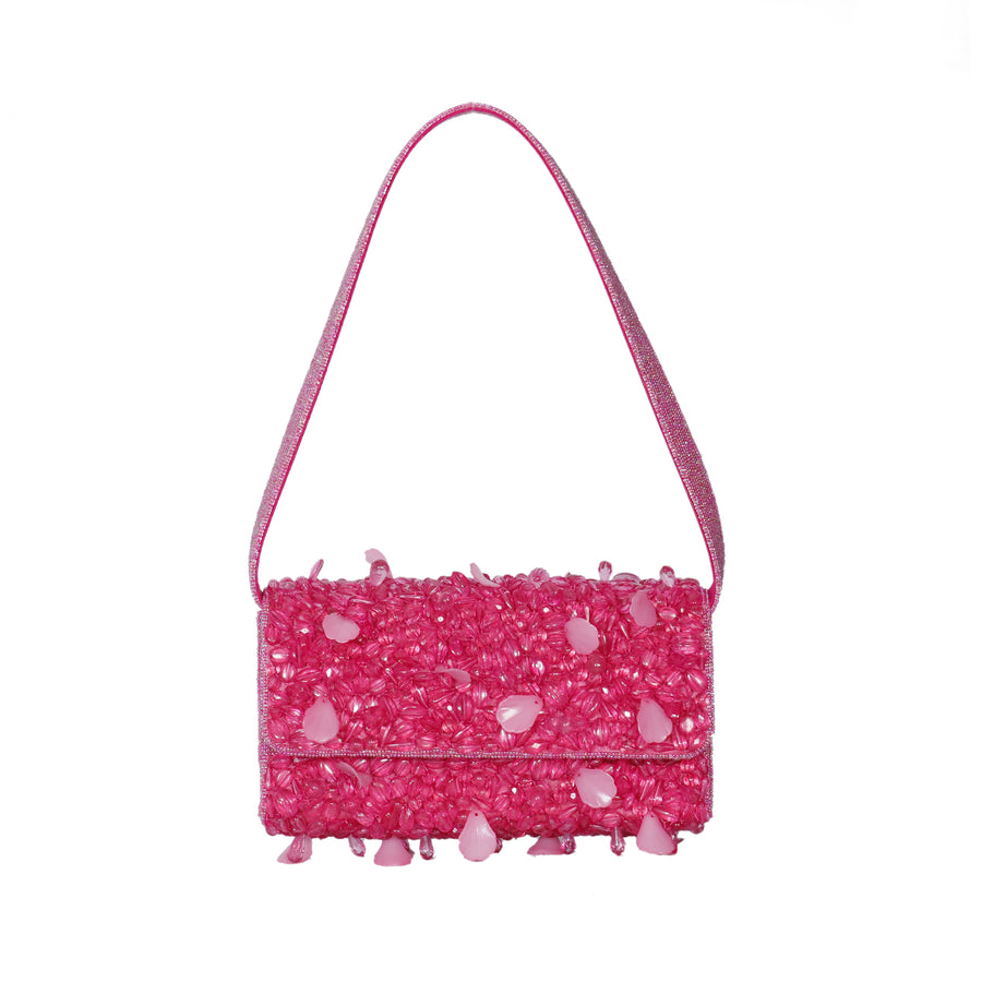 Sample: 3D SHELLS FUCHSIA SHOULDER BAG