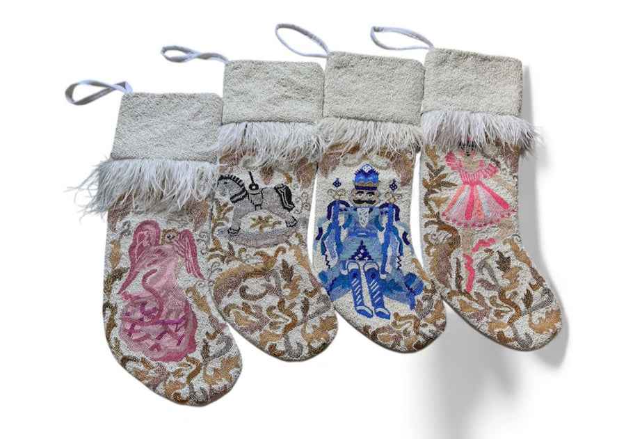 Sample NUTCRACKER  FEATHERS Stocking