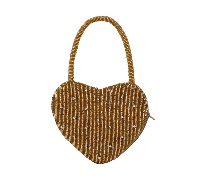 Sample gold heart purse